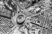Aerial photograph of Rome