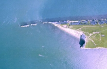Aerial photograph of The Needles, Isle of Wight
