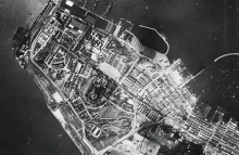 Aerial photograph of Kowloon, Hong Kong in 1924